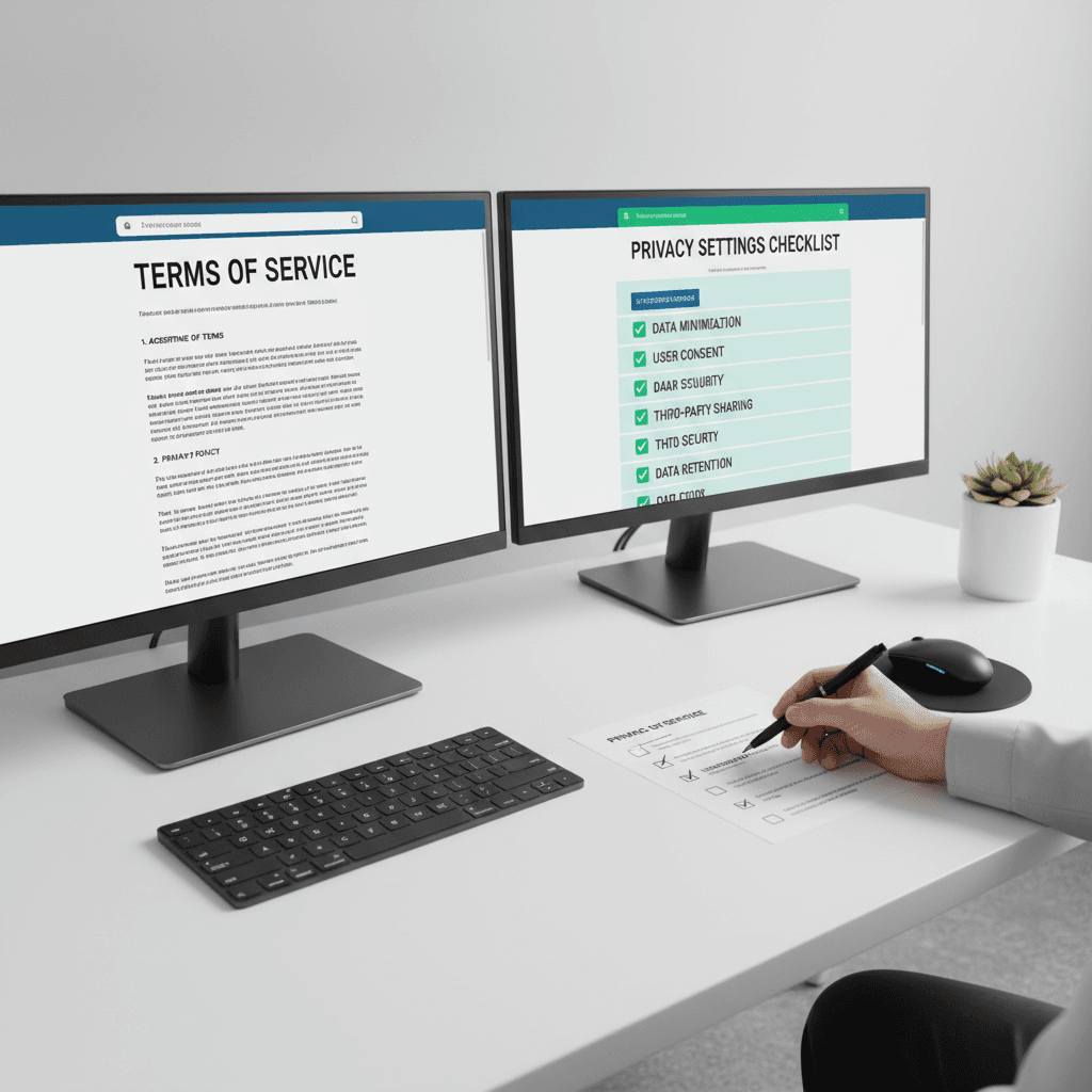 Compliance documentation and legal pages setup